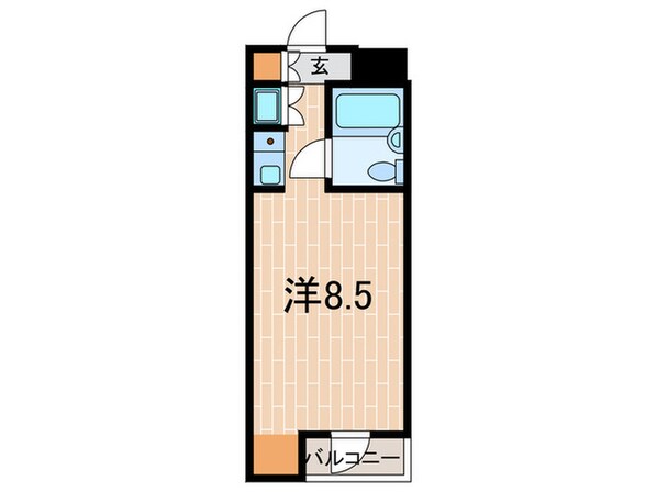 シティコア夙川(401)の物件間取画像